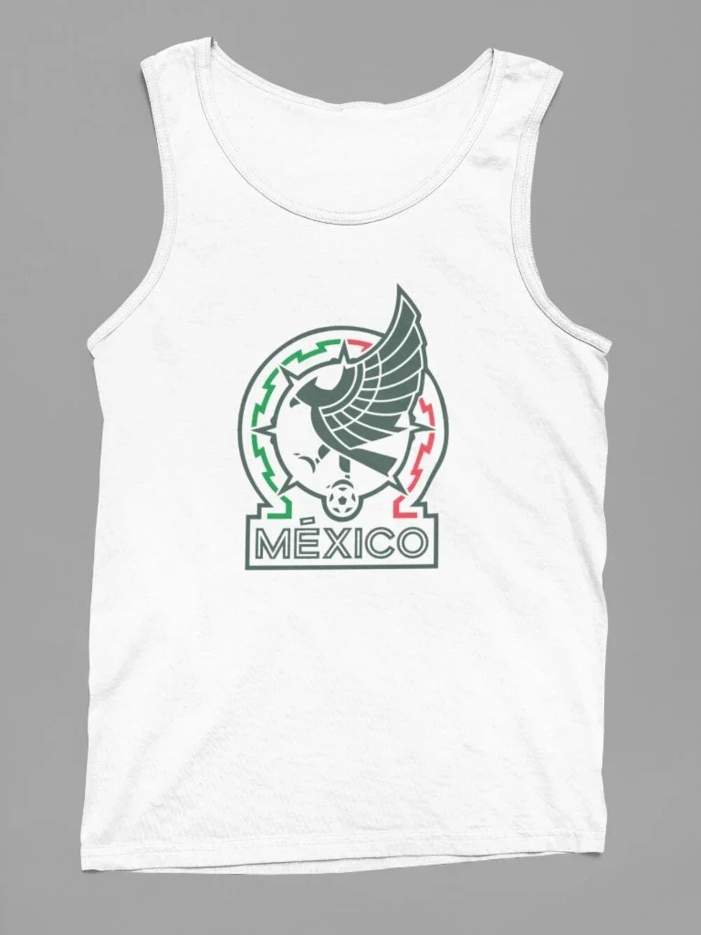 White Mexico Graphic Tank Top